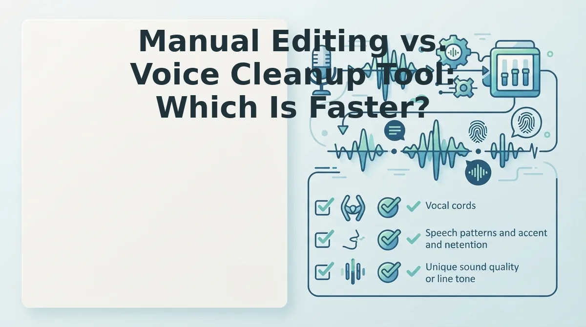 Manual Editing vs. Voice Cleanup Tool: Which Is Faster?