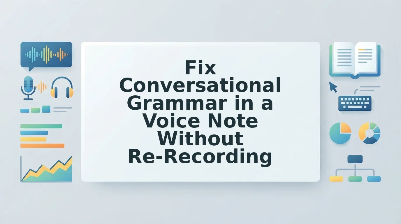 How to Fix Conversational Grammar in a Voice Note