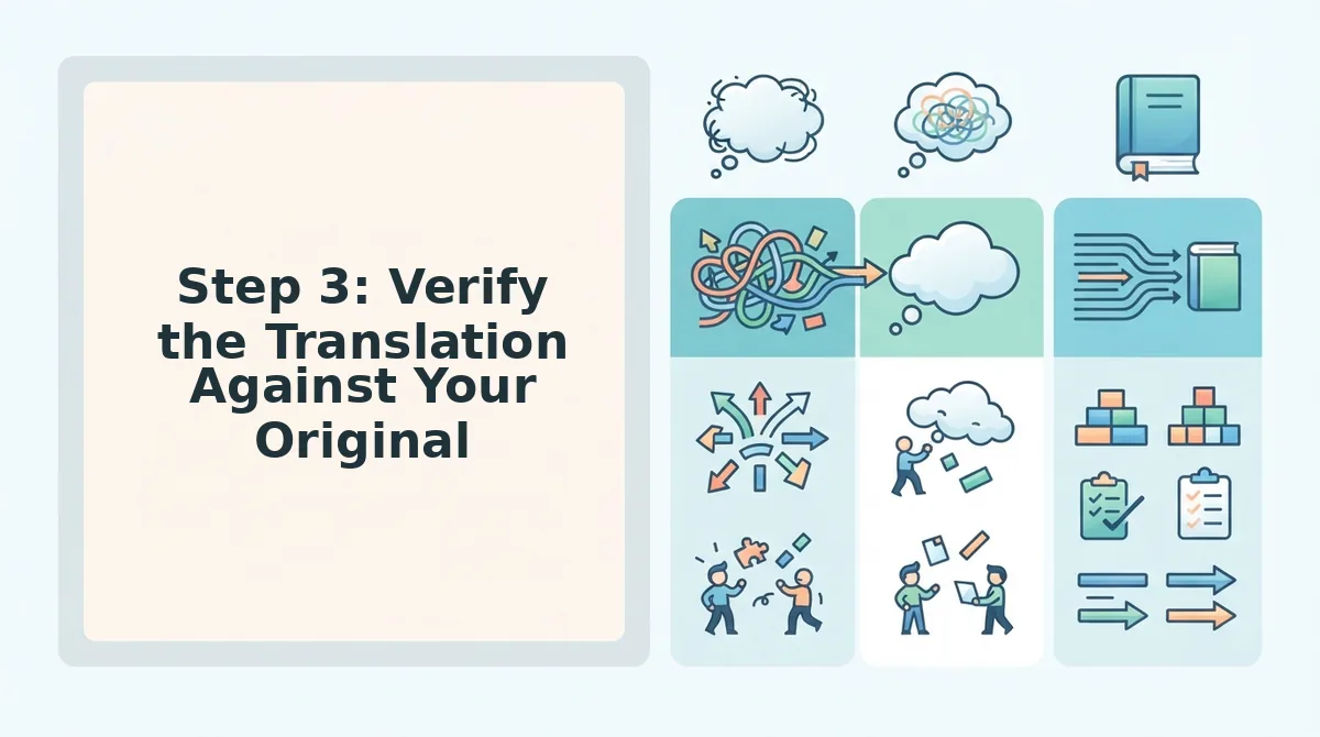 Step 3: Verify the Translation Against Your Original