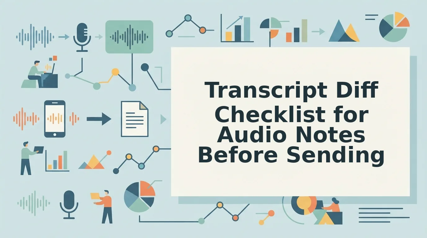 Transcript Diff Checklist for Audio Notes Before Sending