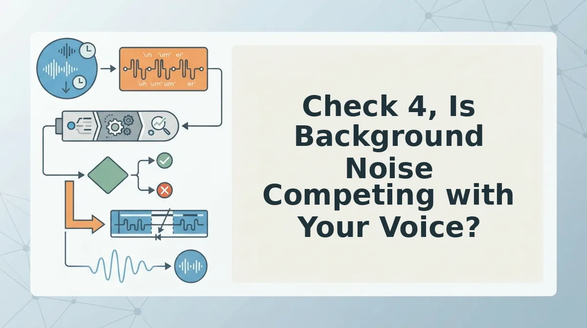Check 4, Is Background Noise Competing with Your Voice?