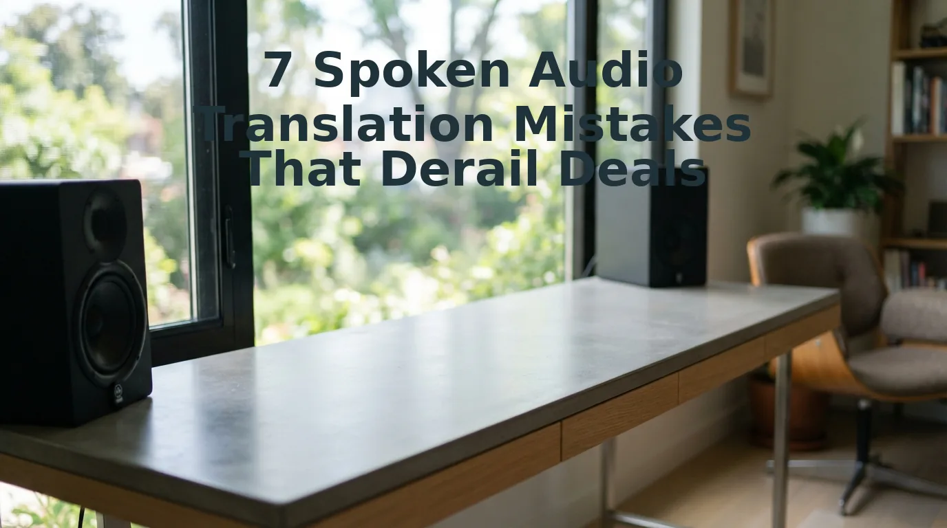 Spoken Audio Translation Mistakes That Derail Async Deals