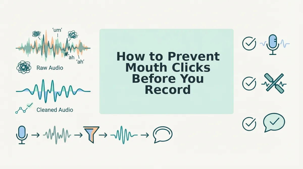 How to Prevent Mouth Clicks Before You Record