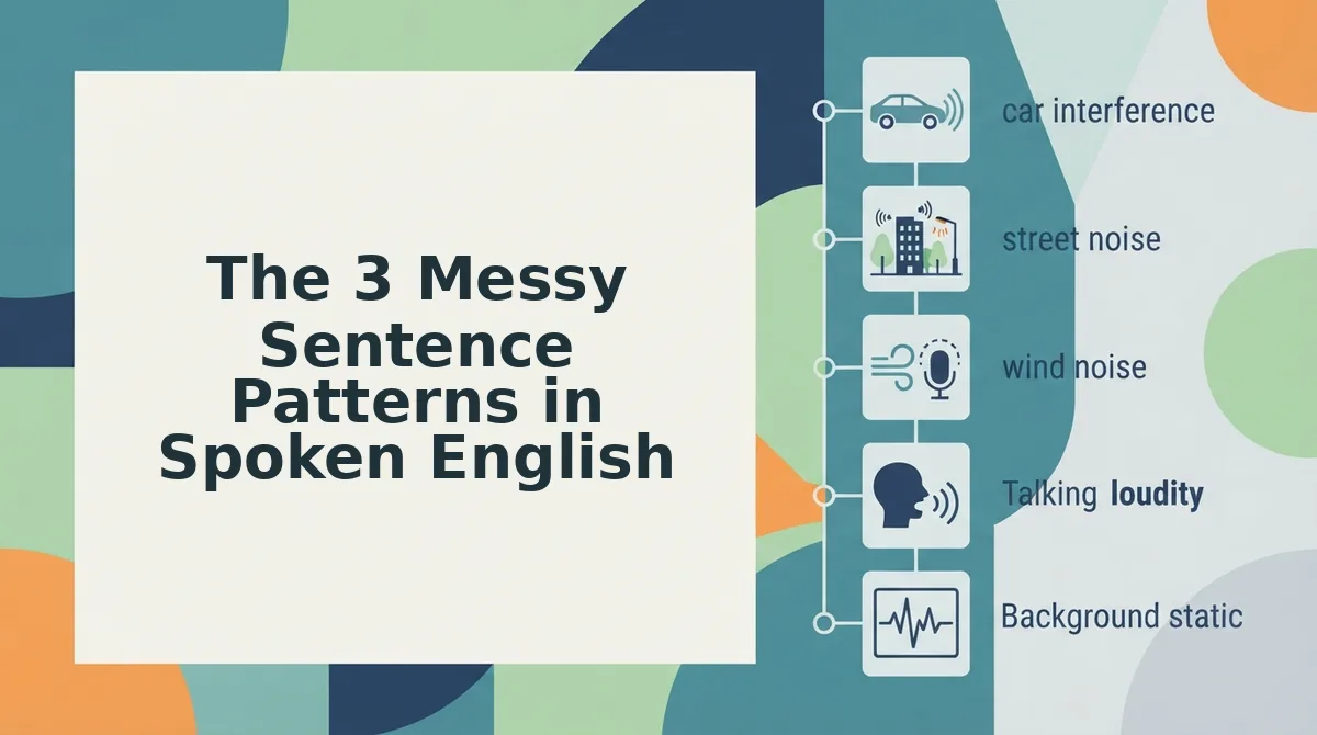 The 3 Messy Sentence Patterns in Spoken English