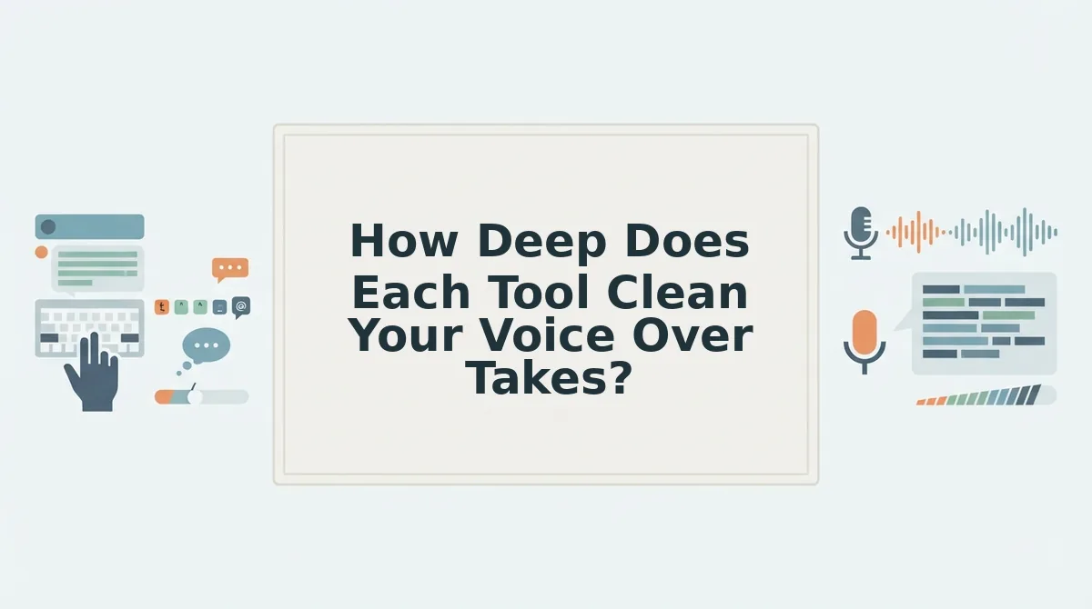 How Deep Does Each Tool Clean Your Voice Over Takes?