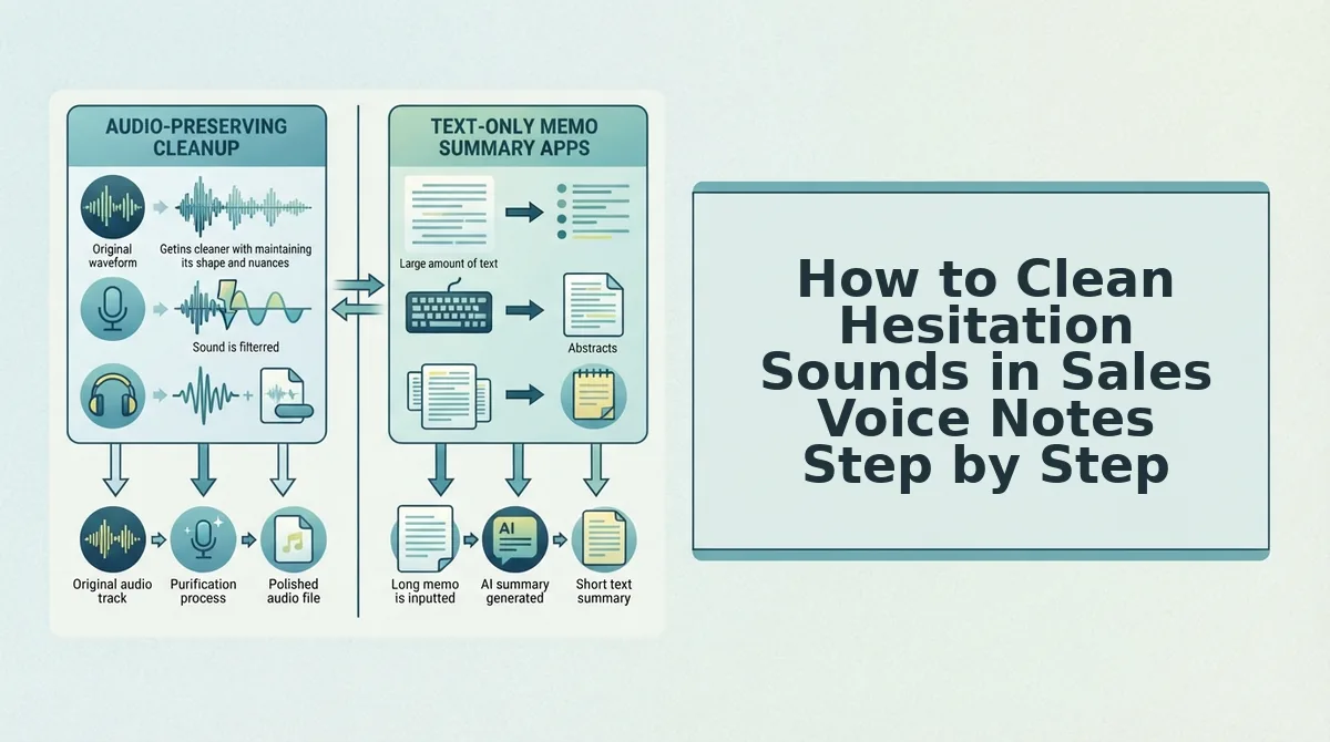 How to Clean Hesitation Sounds in Sales Voice Notes Step by Step