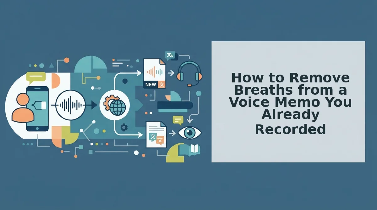How to Remove Breaths from a Voice Memo You Already Recorded
