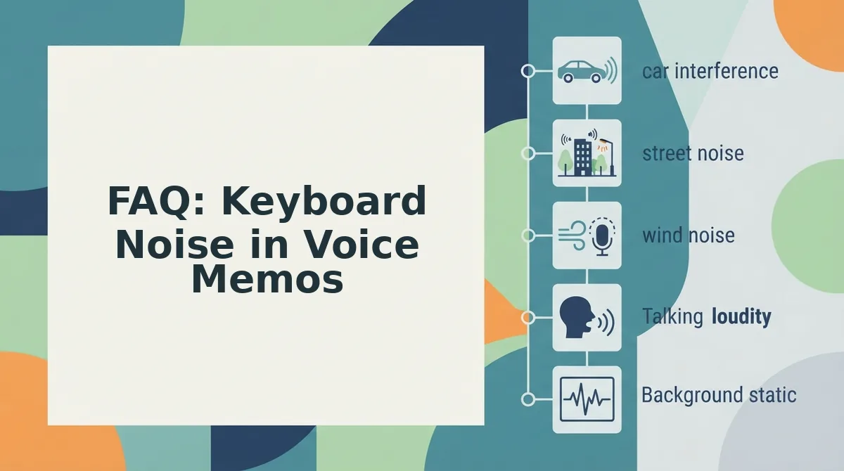 FAQ: Keyboard Noise in Voice Memos