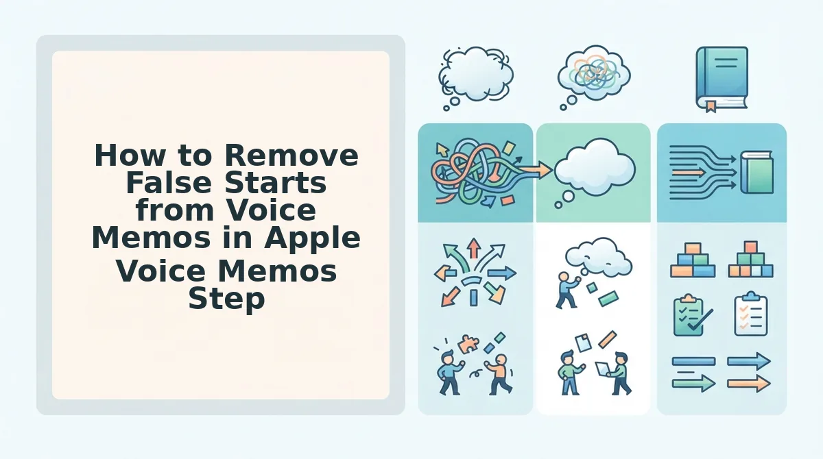 How to Remove False Starts from Voice Memos in Apple Voice Memos Step by Step