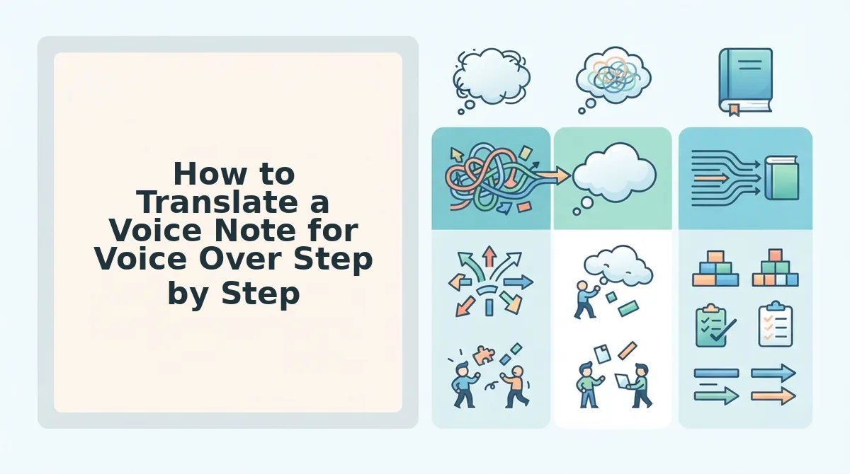 How to Translate a Voice Note for Voice Over Step by Step