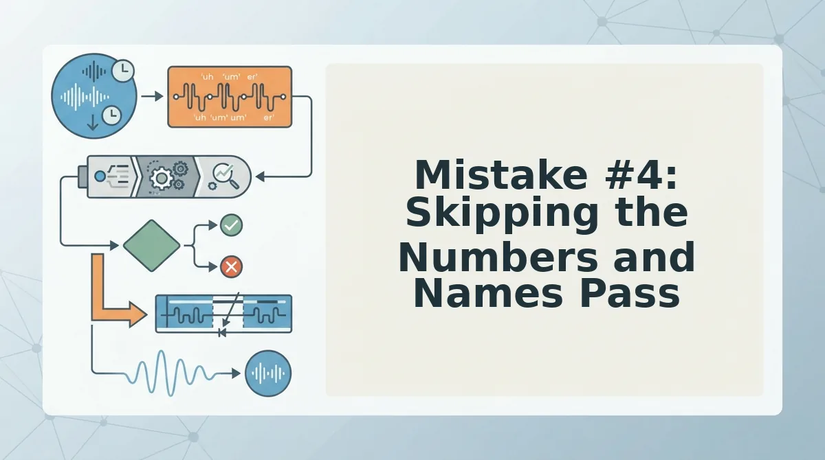 Mistake #4: Skipping the Numbers and Names Pass
