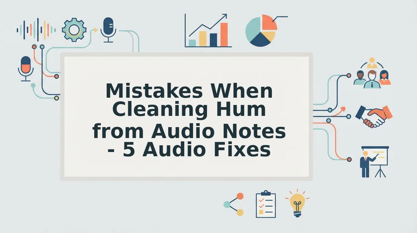 5 Mistakes When Cleaning Hum from Audio Notes