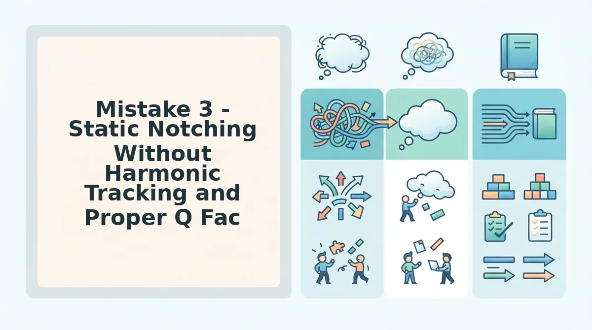Mistake 3 - Static Notching Without Harmonic Tracking and Proper Q Factors
