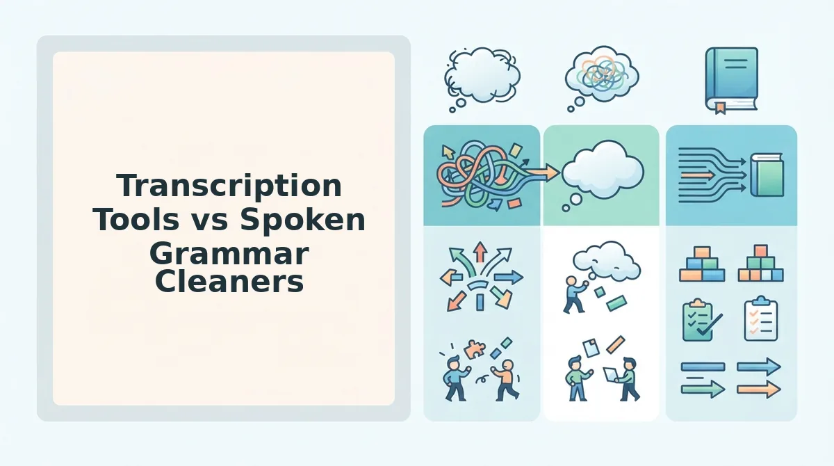 Transcription Tools vs Spoken Grammar Cleaners