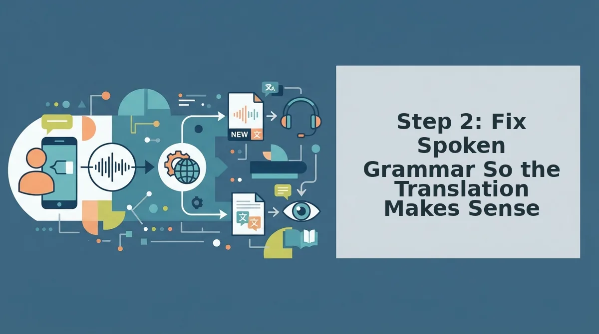 Step 2: Fix Spoken Grammar So the Translation Makes Sense