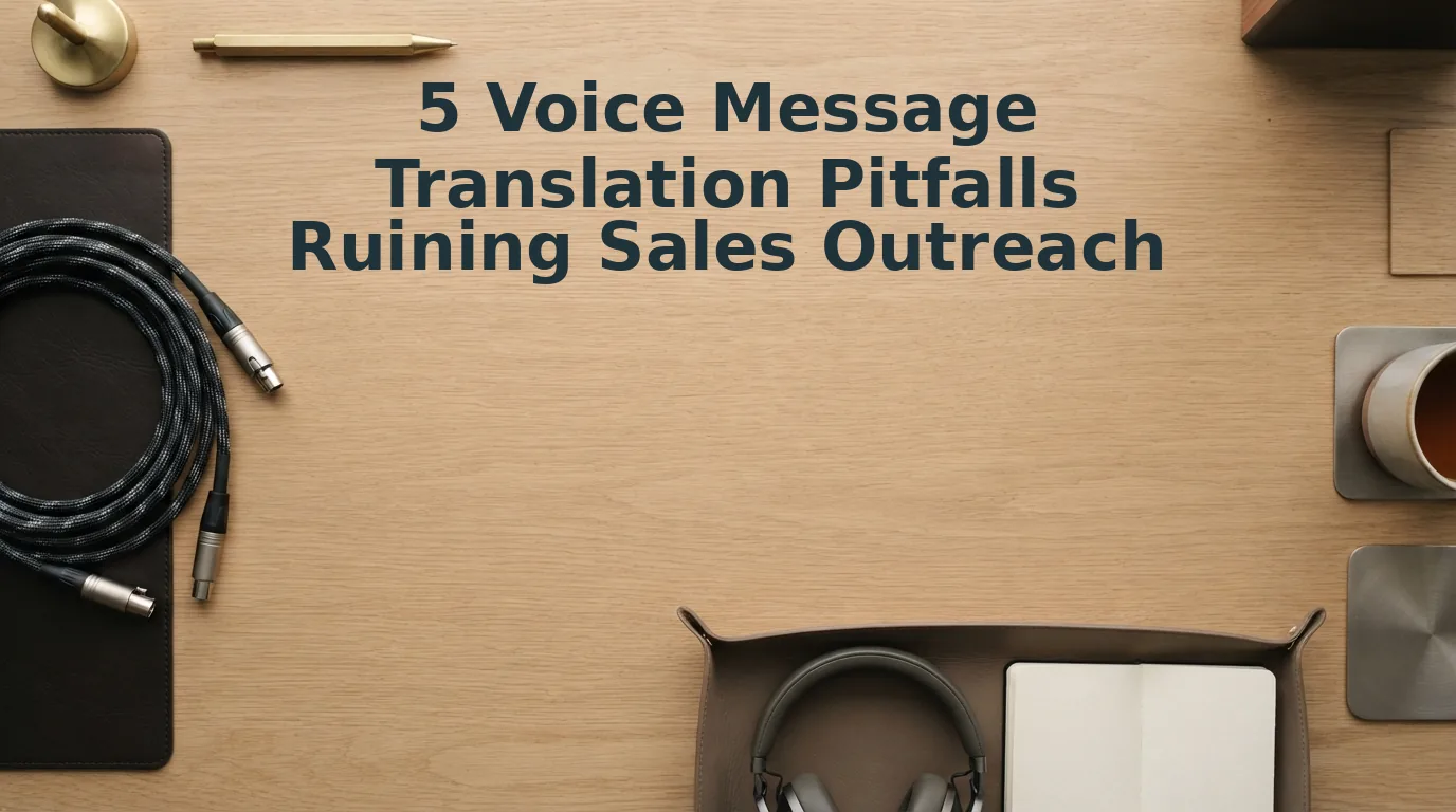 5 Voice Message Translation Pitfalls in Cold Outreach
