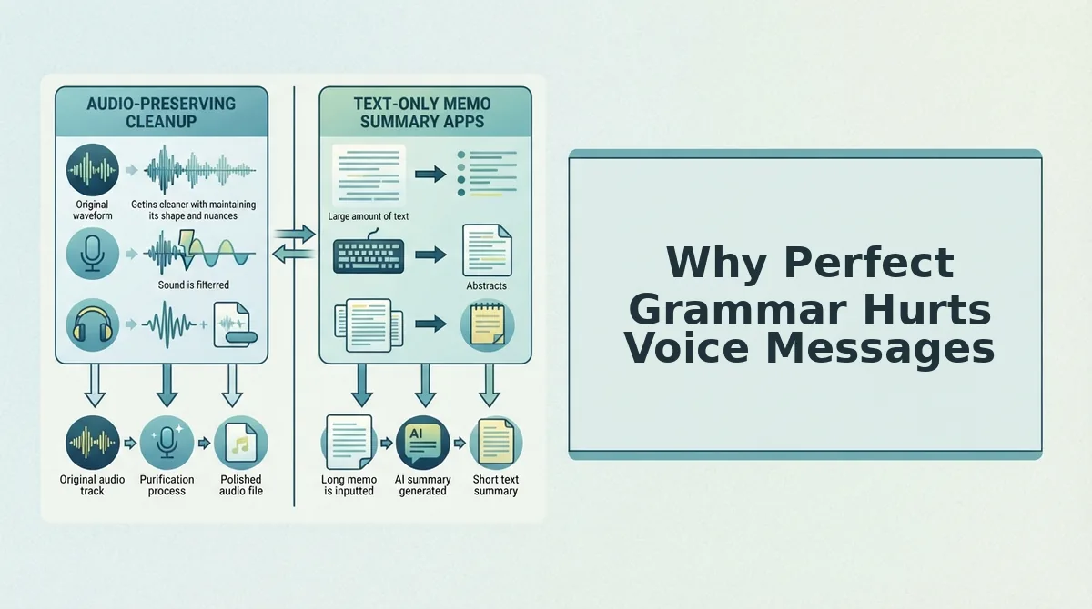 Why Perfect Grammar Hurts Voice Messages