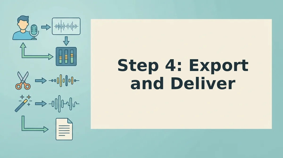 Step 4: Export and Deliver