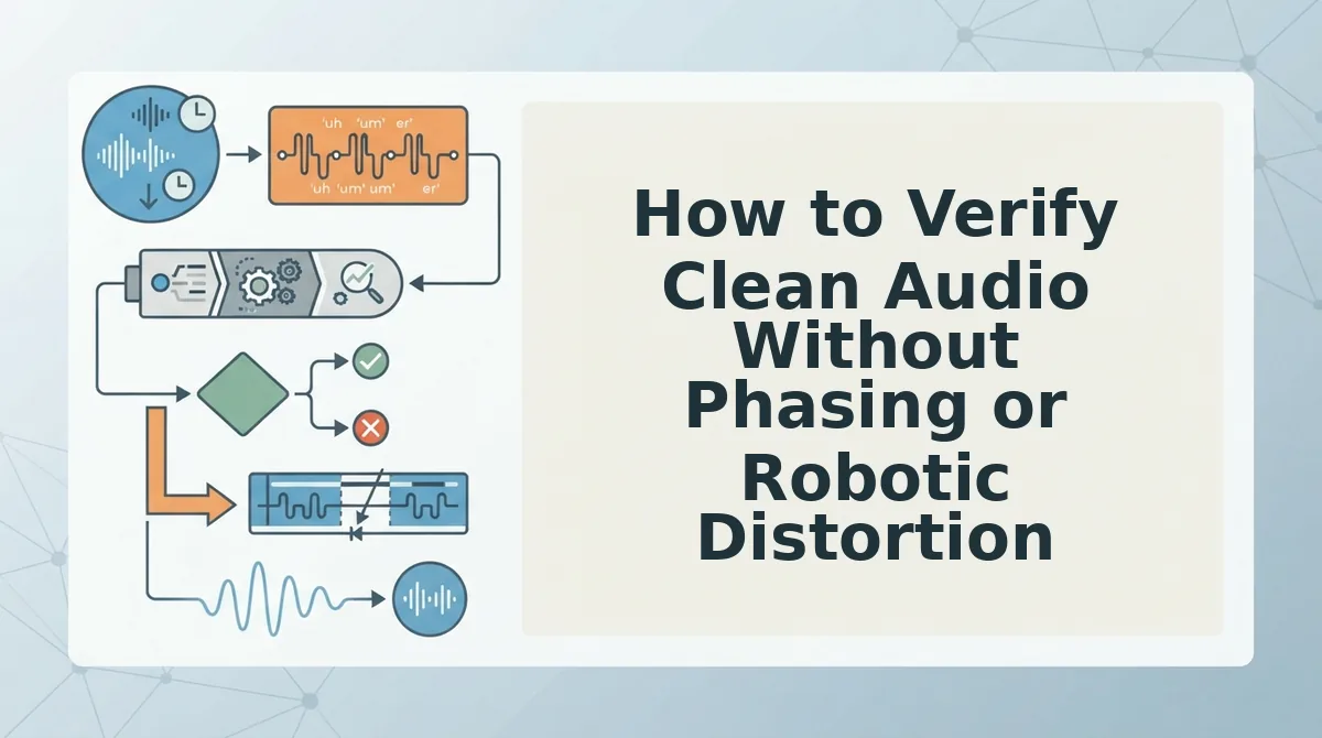 How to Verify Clean Audio Without Phasing or Robotic Distortion