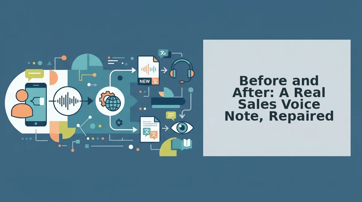 Before and After: A Real Sales Voice Note, Repaired