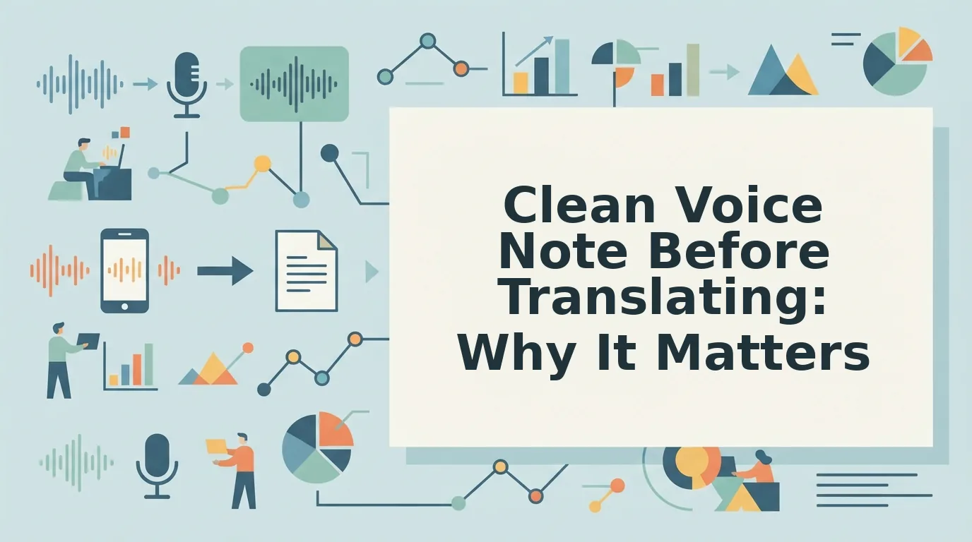 How to clean a voice note before translating it