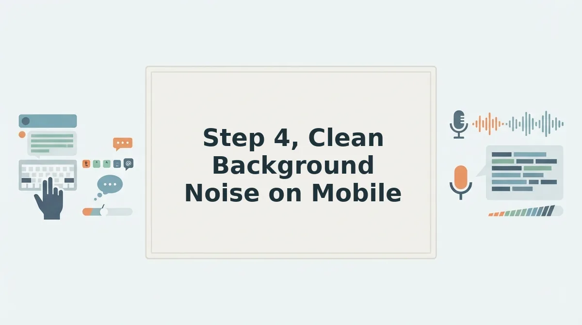 Step 4, Clean Background Noise on Mobile