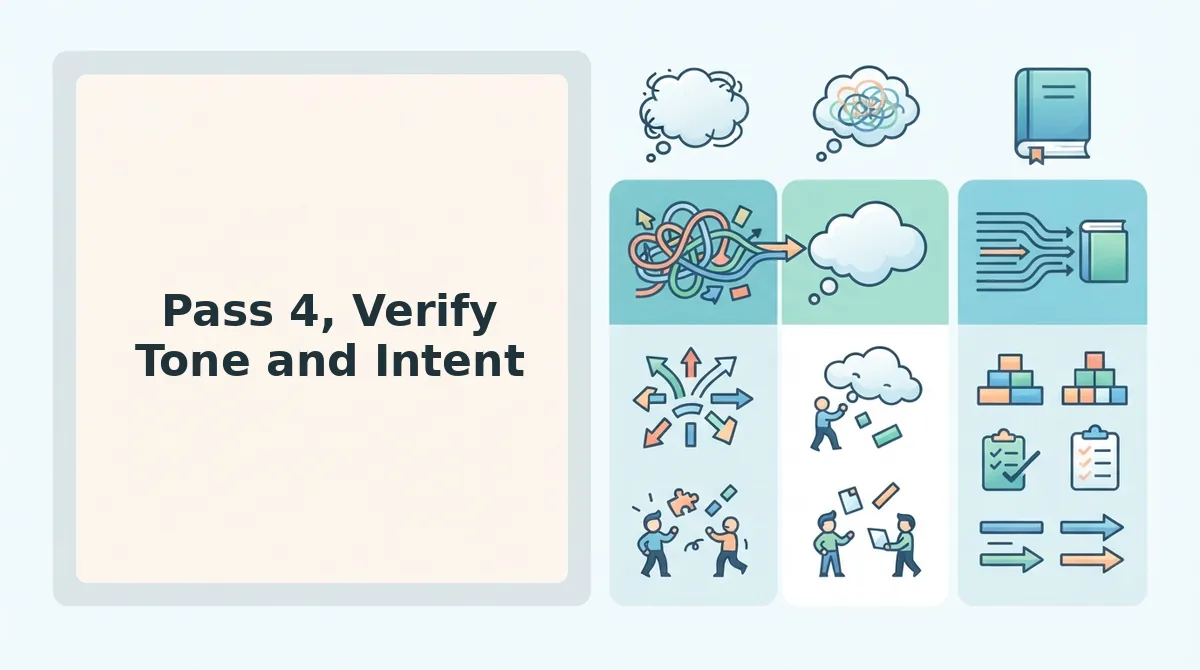 Pass 4, Verify Tone and Intent