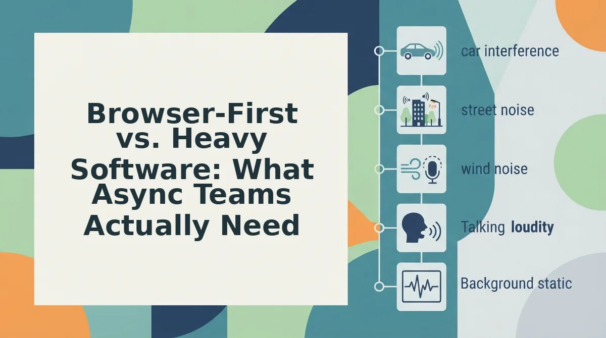 Browser-First vs. Heavy Software: What Async Teams Actually Need