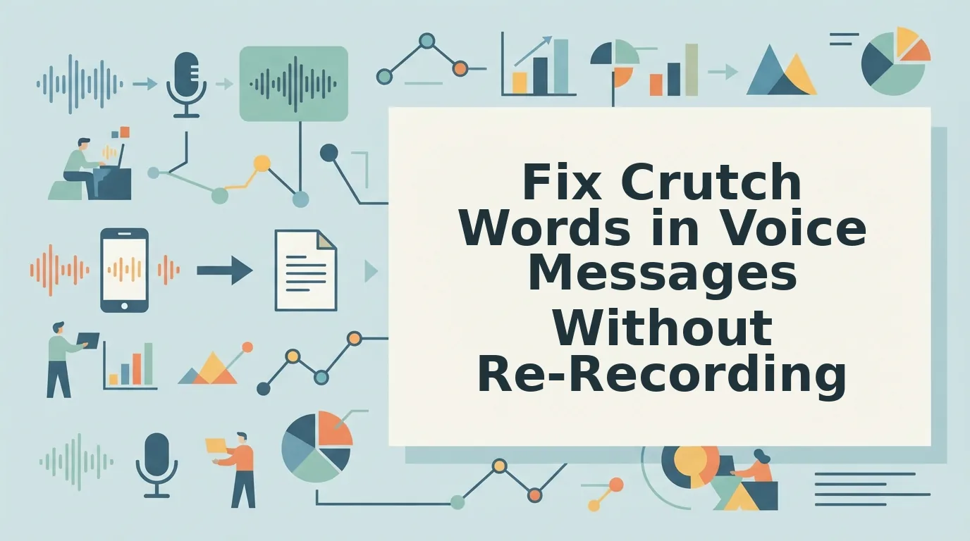 How to Fix Crutch Words in a Voice Message