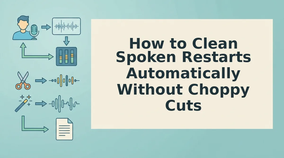How to Clean Spoken Restarts Automatically Without Choppy Cuts