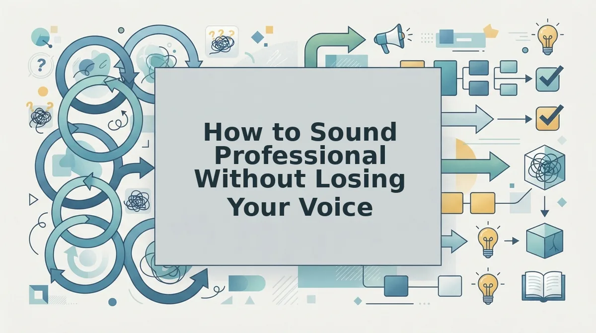 How to Sound Professional Without Losing Your Voice