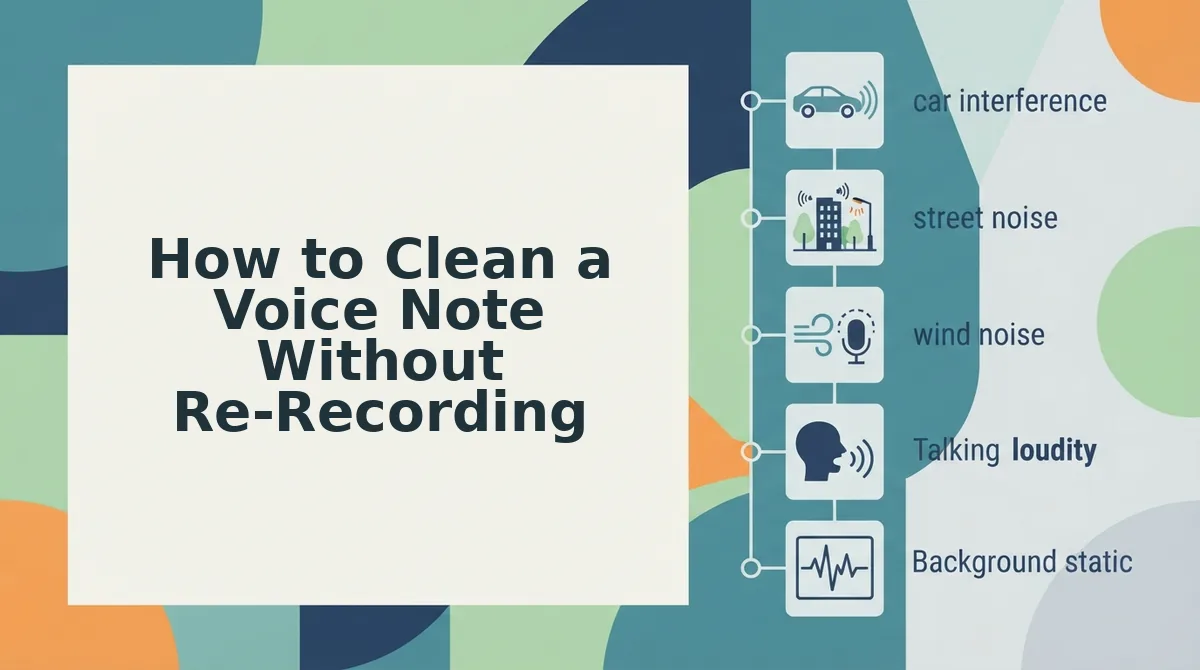How to Clean a Voice Note Without Re-Recording