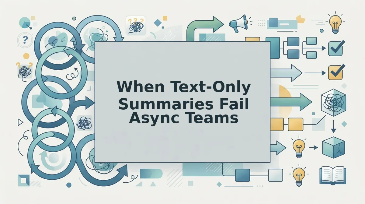 When Text-Only Summaries Fail Async Teams