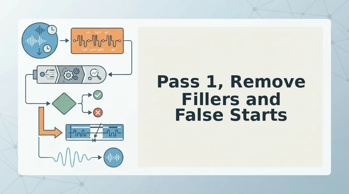 Pass 1, Remove Fillers and False Starts