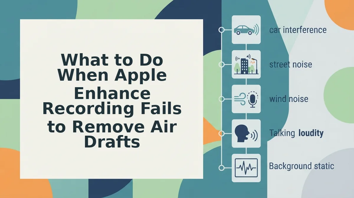 What to Do When Apple Enhance Recording Fails to Remove Air Drafts
