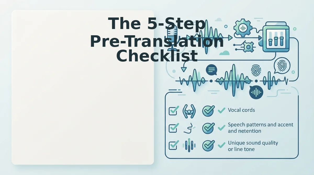 The 5-Step Pre-Translation Checklist