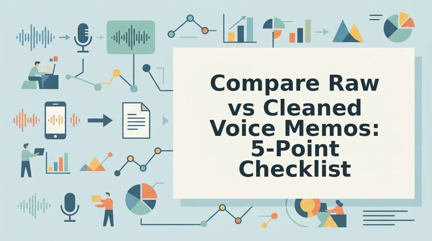 How to Compare Your Raw Voice Memo to the Cleaned Version