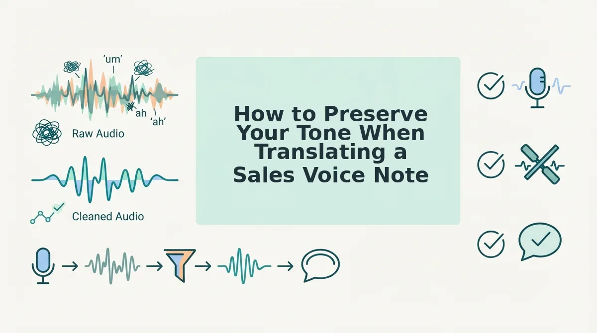 How to Preserve Your Tone When Translating a Sales Voice Note