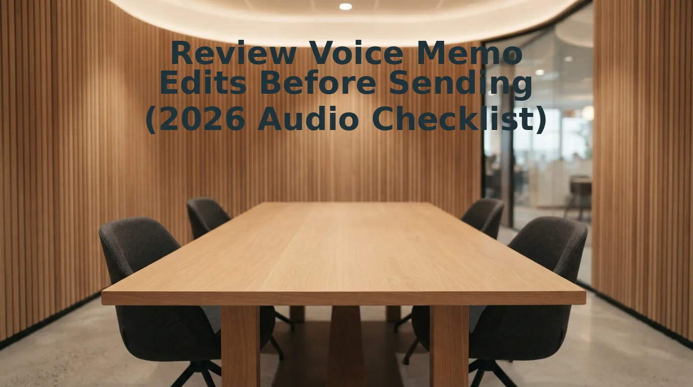 Review Voice Memo Edits Before Sending to Async Teams