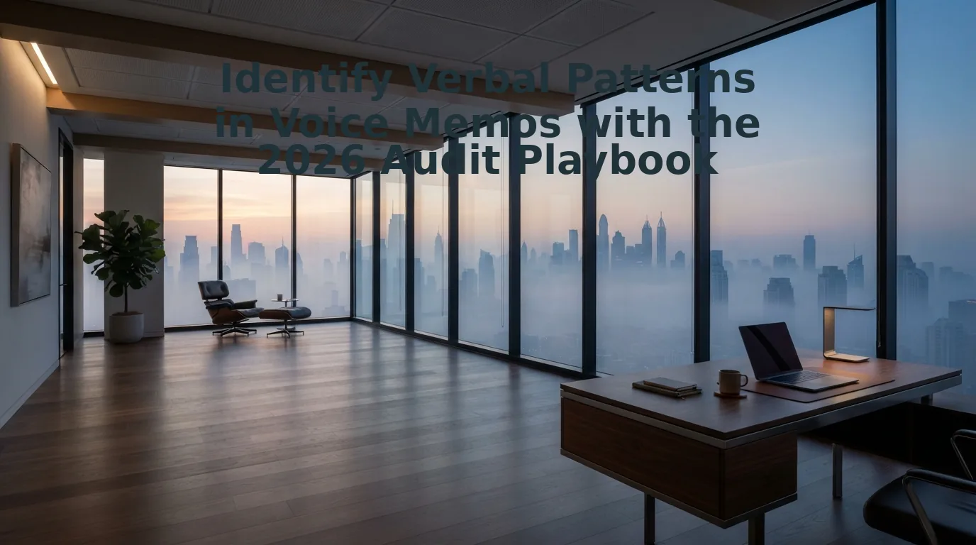 Identify Verbal Patterns in Voice Memos to Improve Delivery