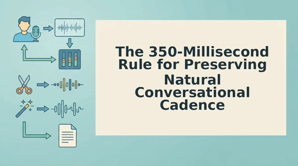 The 350-Millisecond Rule for Preserving Natural Conversational Cadence