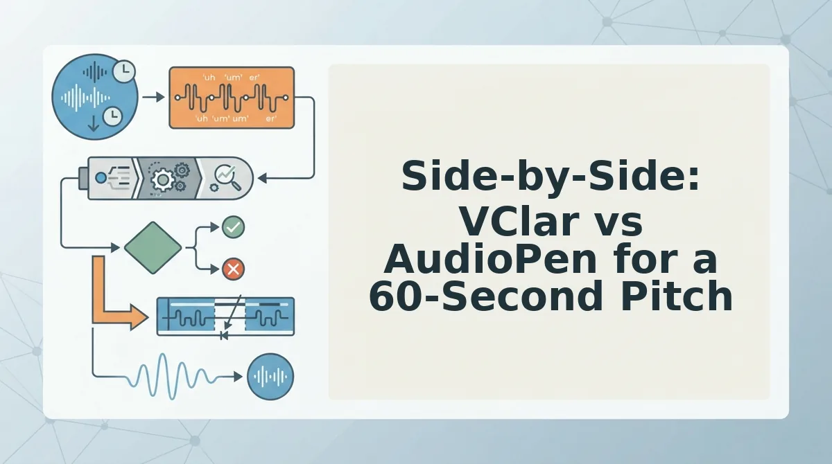 Side-by-Side: VClar vs AudioPen for a 60-Second Pitch