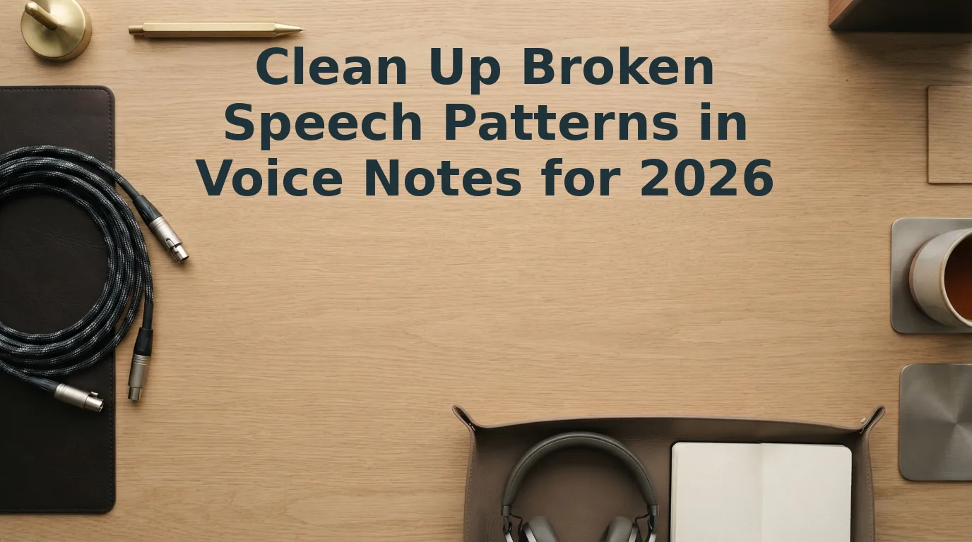 Clean Up Broken Speech Patterns in Voice Notes