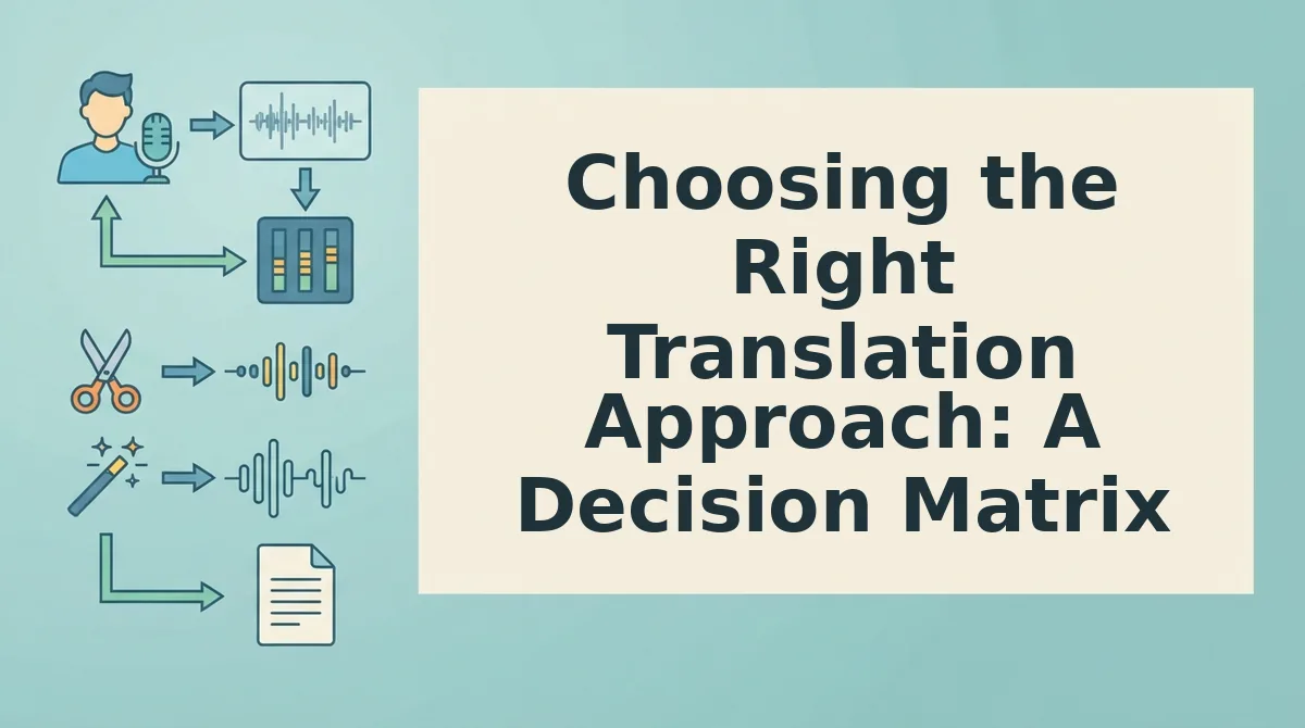 Choosing the Right Translation Approach: A Decision Matrix