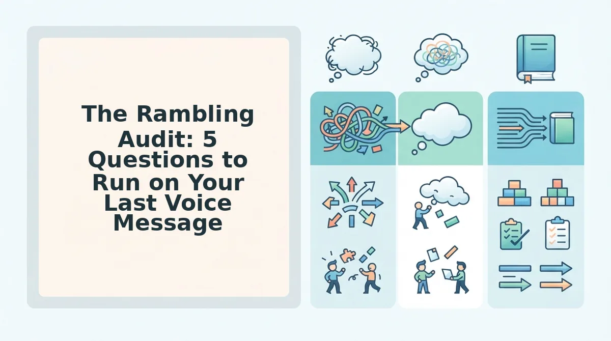 The Rambling Audit: 5 Questions to Run on Your Last Voice Message