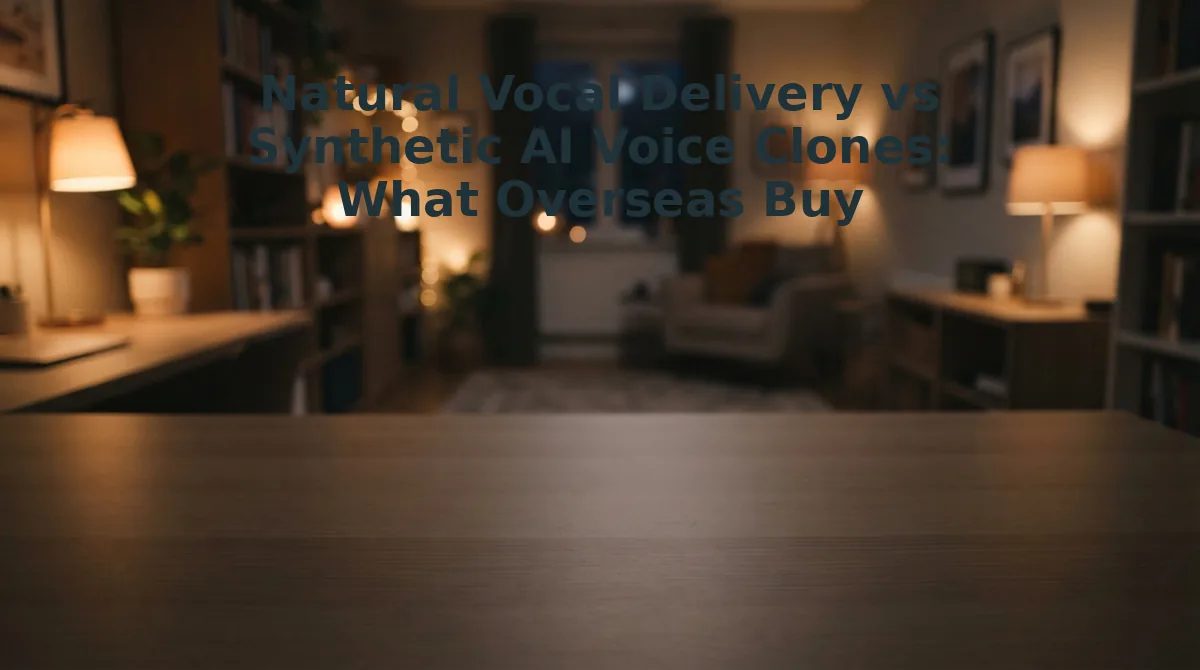 Natural Vocal Delivery vs Synthetic AI Voice Clones: What Overseas Buyers Actually Trust