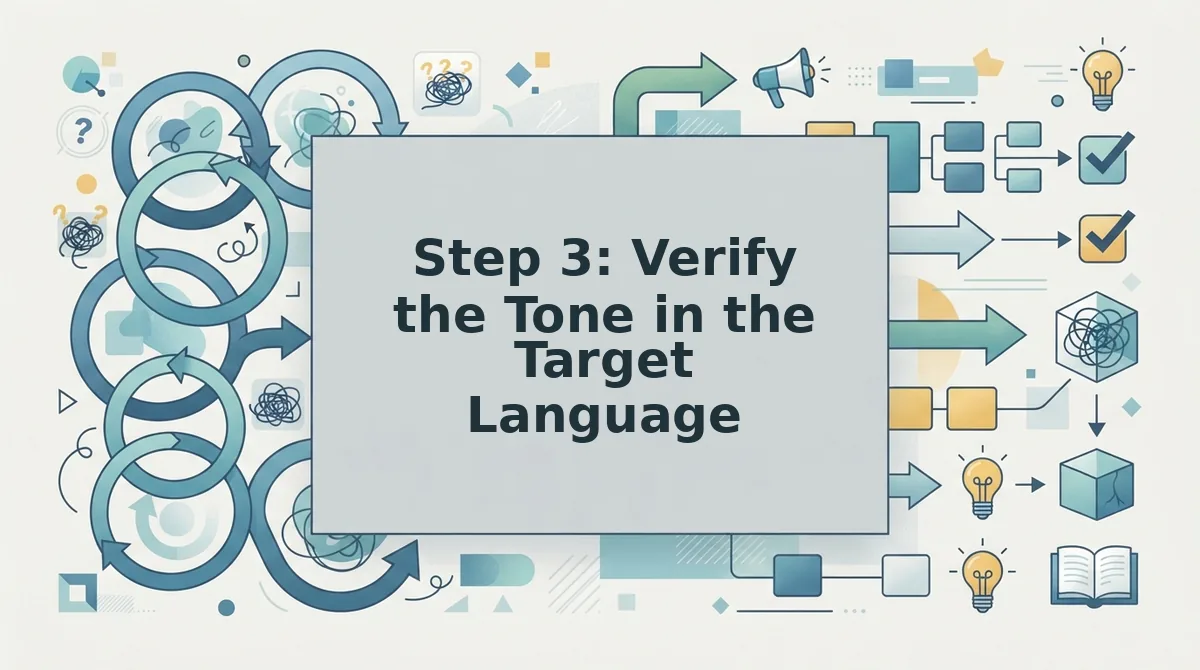 Step 3: Verify the Tone in the Target Language