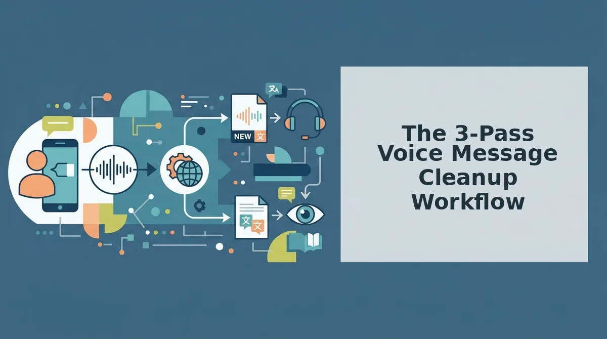 The 3-Pass Voice Message Cleanup Workflow
