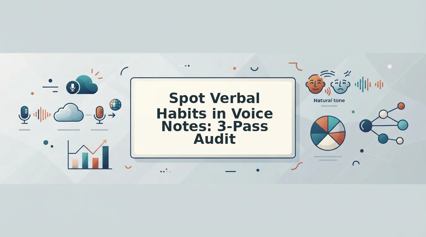 Spot Verbal Habits in Voice Notes with Side by Side Text