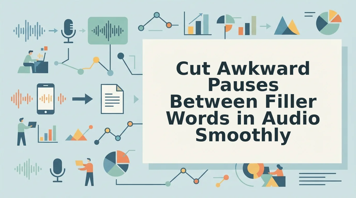 How to cut awkward pauses between filler words in audio